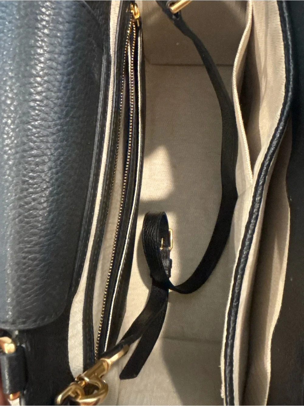 Tory Burch structured pebbled